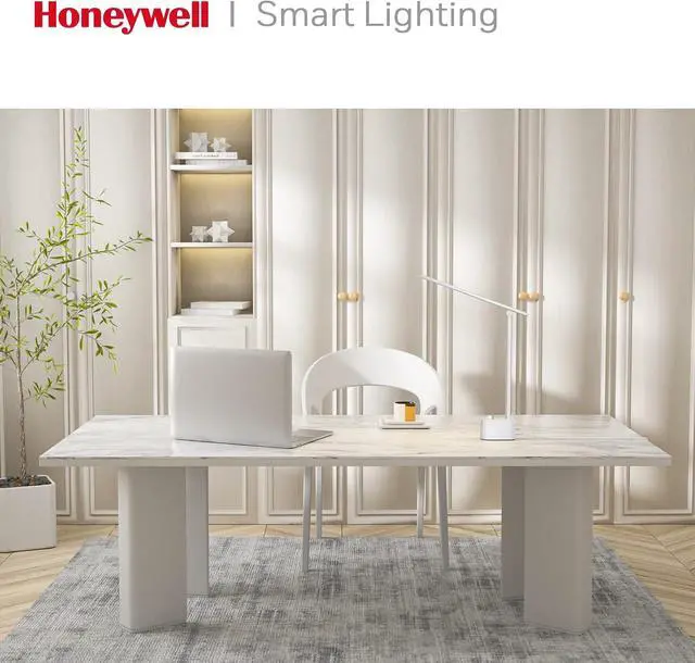 Alt view image 3 of 7 - Honeywell HWT-H01 LED Desk Lamp, Foldable & Stepless Dimmable, Black