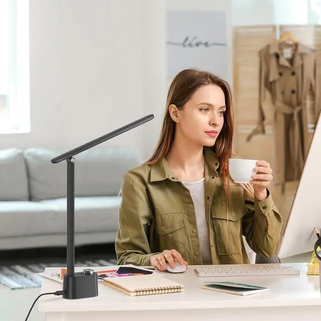 Alt view image 5 of 7 - Honeywell H01 Pro LED Desk Lamp, Foldable Desk Light Eye-Caring