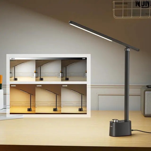 Alt view image 3 of 7 - Honeywell H01 Pro LED Desk Lamp, Foldable Desk Light Eye-Caring