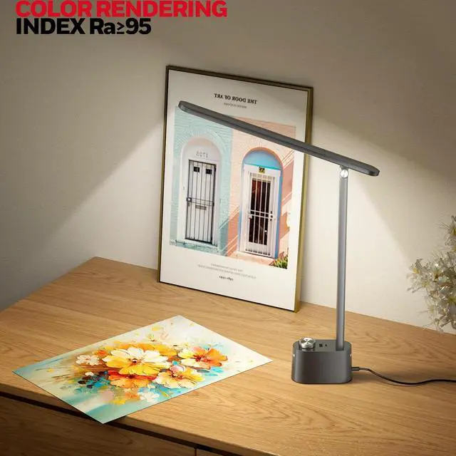 Alt view image 2 of 7 - Honeywell H01 Pro LED Desk Lamp, Foldable Desk Light Eye-Caring