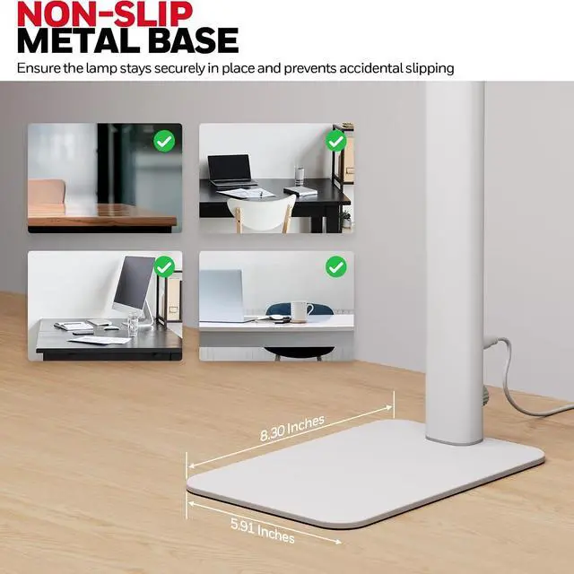 Alt view image 3 of 7 - Honeywell HJ1WT 1200LM LED Desk Lamp Dimmable Lamp for Desk