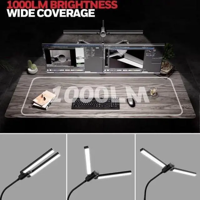Alt view image 6 of 7 - Honeywell HJ4 Desk Lamp with Clamp, Sunturalux Desk Lamps for Home Office
