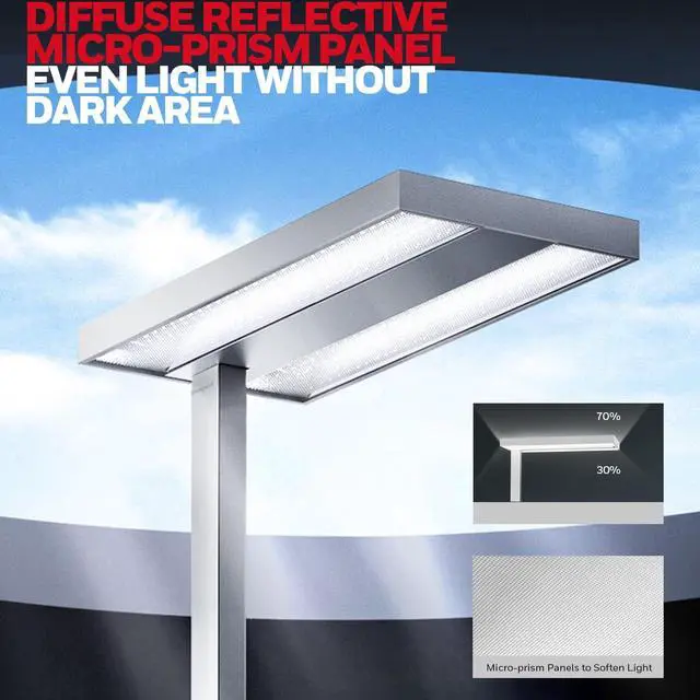 Alt view image 7 of 7 - Honeywell 02E LED Floor Lamp, 6000LM Sunturalux Eye Caring Standing Light