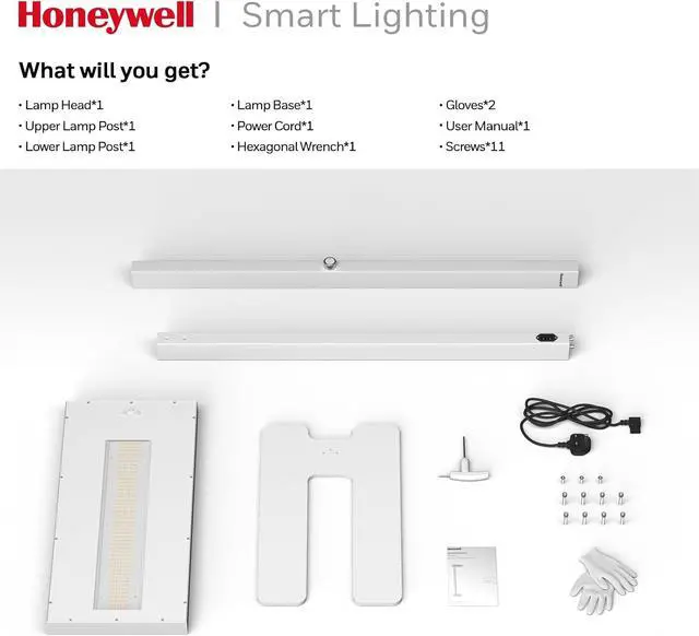 Alt view image 7 of 7 - Honeywell 02E LED Floor Lamp, 8000LM Sunturalux Eye Caring Standing Light