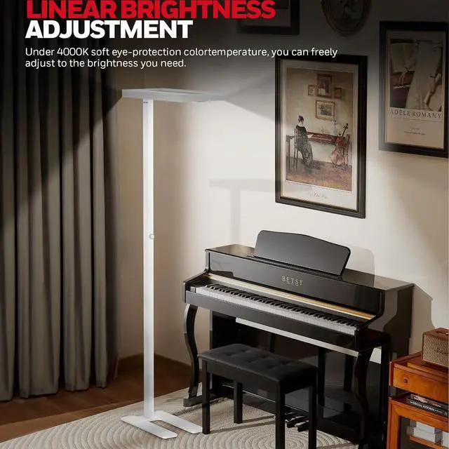 Alt view image 6 of 7 - Honeywell 02E LED Floor Lamp, 8000LM Sunturalux Eye Caring Standing Light