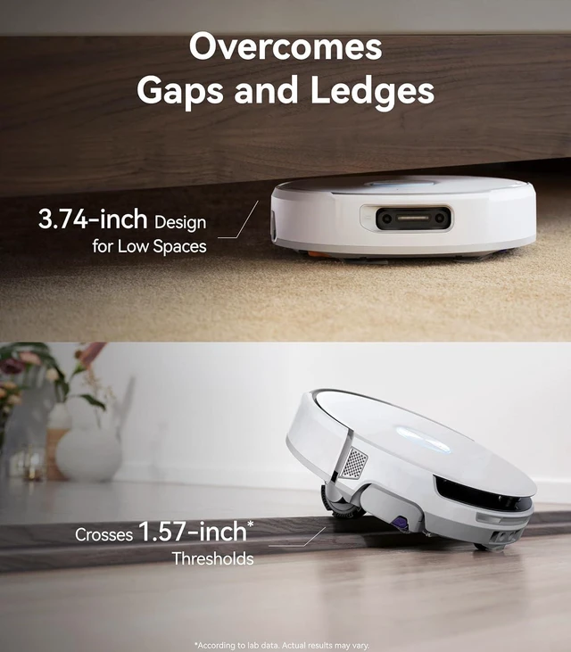 Alt view image 7 of 7 - NARWAL Flow Robot Vacuum and Mop Combo, 22000Pa, FlowWash Mop, White, TwinAI 200+ objects, DualFlow anti-tangle, CarpetFocus, EdgeReach, 173°F wash, 104°F drying, self-emptying, 2.4/5GHz Wi-Fi