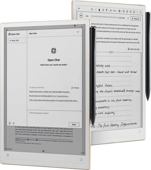 Main image of iFLYTEK AINOTE 2  The Ultrathin E-Ink Tablet, 10.65" Electronic Tablets/ Notepad & AI Note-Taking Tablet with ChatGPT Support, 16-Language Transcription, Digital Notebook with Pen for Meetings & Study