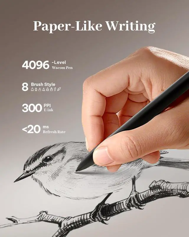 Alt view image 5 of 7 - iFLYTEK AINOTE 2  The Ultrathin E-Ink Tablet, 10.65" Electronic Tablets/ Notepad & AI Note-Taking Tablet with ChatGPT Support, 16-Language Transcription, Digital Notebook with Pen for Meetings & Study