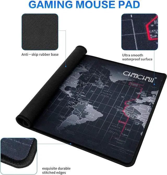 Alt view image 3 of 4 - Gaming LED Keyboard Mouse Headset and Mousepad Bundle, CHONCHOW Wired Rainbow LED Light Up Gaming Keyboard Mouse Headset, Value 4 in 1 Game Set for Xbox PS4 PS5 PC Laptop