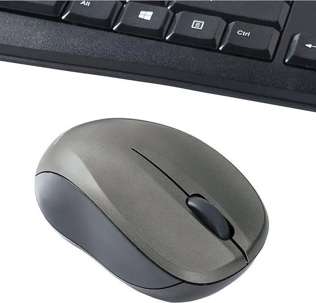 Alt view image 6 of 7 - Verbatim Wireless Silent Mouse & Keyboard Combo - 2.4GHz with Nano Receiver - Ergonomic, Noiseless, and Silent for Mac and Windows - Graphite (99779)
