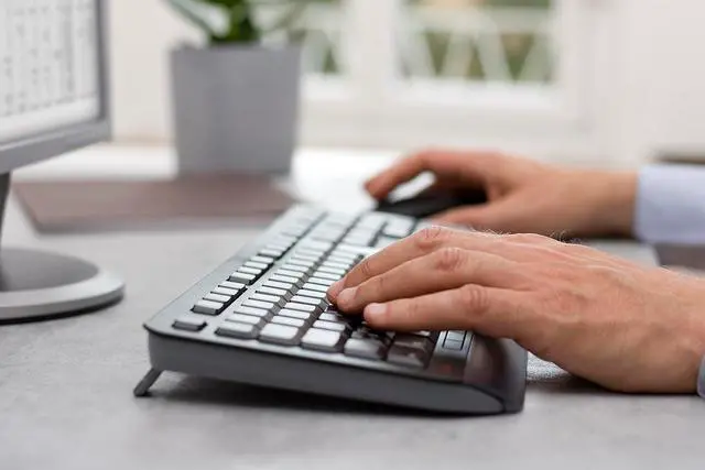 Alt view image 3 of 7 - CHERRY GENTIX Desktop Wireless Keyboard and Mouse