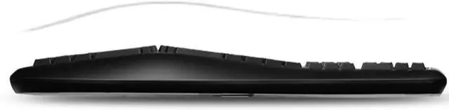 Alt view image 6 of 7 - Adesso WKB-1500GB - Wireless Ergonomic Desktop Keyboard and Laser Mouse with Split Keys Design and Palm Rest for Comfort, Long Battery Life, Nano Receiver - Compatible for PC & Windows XP/7/8/10,Black