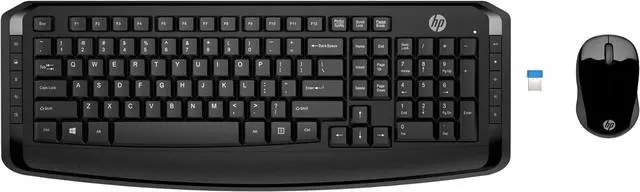 Alt view image 2 of 7 - HP Wireless Keyboard & Mouse 300 PC Accessories Bundle with Gel Mouse & Wrist Pads, & Micro Bluetooth Speaker with Professional Sound, Built-in Mic & Remote Selfie Button