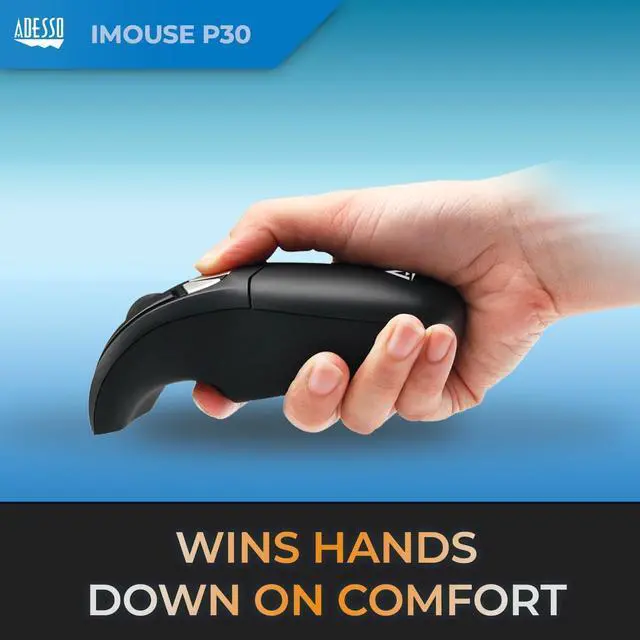Alt view image 6 of 7 - Adesso Wireless Air Mouse and Keyboard Combo, Rechargeable, Desktop Mouse and Presentation Remote with Customizable Buttons & Hand Gestures for TV, Projector, CCTV, Presentation WKB-5300CB