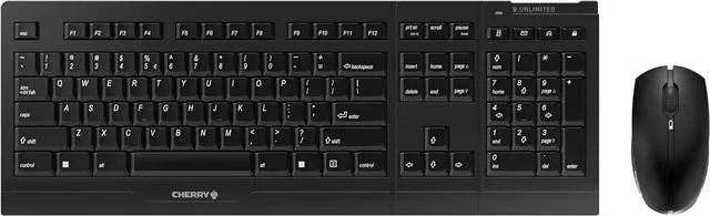 Main image of CHERRY B.Unlimited 3.0 - Wireless Keyboard+Mouse - US Layout - QWERTY Keyboard -Black