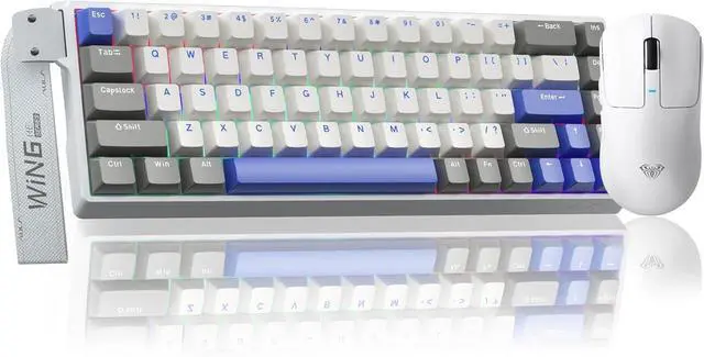 Main image of AULA Wireless Keyboard and Mouse Combo, WIN68 HE MAX Magnetic Switch Wired Mechanical Gaming Keyboard SC680 Wireless Mouse