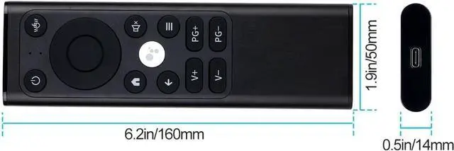 Alt view image 7 of 7 - iPazzPort 2.4G & Bluetooth Air Mouse Remote with Keyboard, Accurate and Precise Positioning for Nvidia, Laptop, PC with IR Learning, Aluminum Alloy Case, Type-C