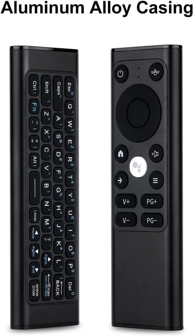 Alt view image 6 of 7 - iPazzPort 2.4G & Bluetooth Air Mouse Remote with Keyboard, Accurate and Precise Positioning for Nvidia, Laptop, PC with IR Learning, Aluminum Alloy Case, Type-C