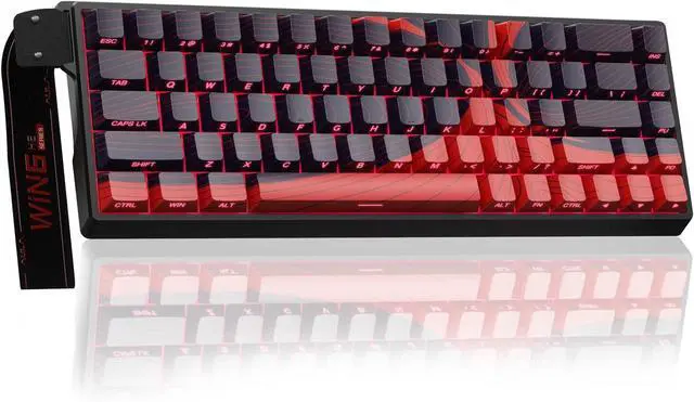 Alt view image 2 of 7 - AULA Wireless Keyboard and Mouse Combo, WIN68 HE MAX Magnetic Switch Wired Mechanical Gaming Keyboard SC680 Wireless Mouse