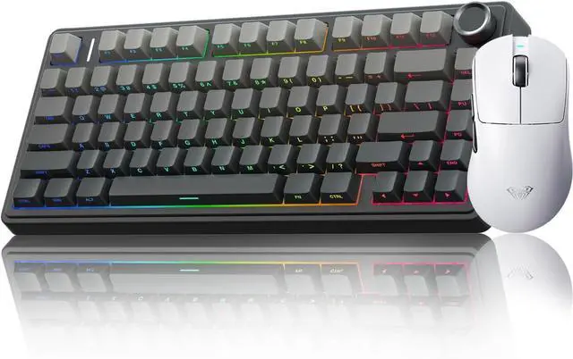 Main image of AULA Wireless Keyboard and Mouse Combo, F75 Pro Mechanical Keyboard SC900 Max Wireless Mouse