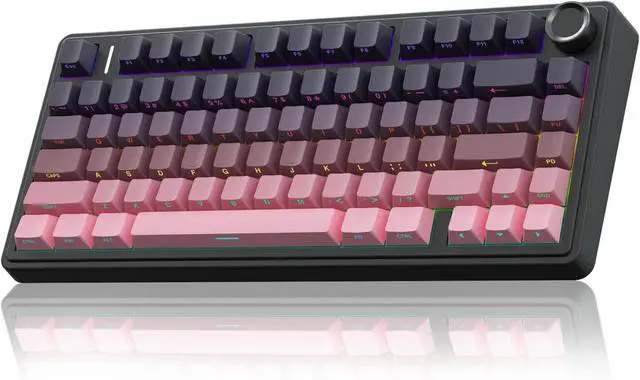 Alt view image 2 of 7 - AULA Wireless Keyboard and Mouse Combo, F75 Pro Mechanical Keyboard SC900 Max Wireless Mouse