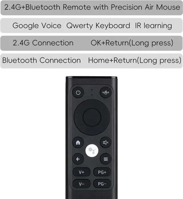 Alt view image 7 of 7 - iPazzPort mini Bluetooth Keyboard and air Mouse, Multifunctional 3-in-1 2.4Ghz* Bluetooth with Remote Control for PC,Laptop,HTPC,Windows,Portable and Rechargeable, Aluminum Alloy case