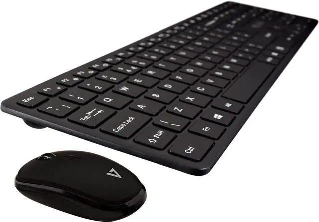 Alt view image 3 of 7 - V7 Bluetooth Slim Keyboard and Mouse Combo