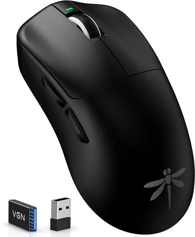 Main image of VGN F1 Pro Max Wireless Gaming Mouse - 55g Ultralight - 26000 Adjustable DPI - 1000Hz Polling Rate - 200h Battery - Wireless & Wired Mode - 6 Programmable Buttons - Professional Grade - USB-C - Black