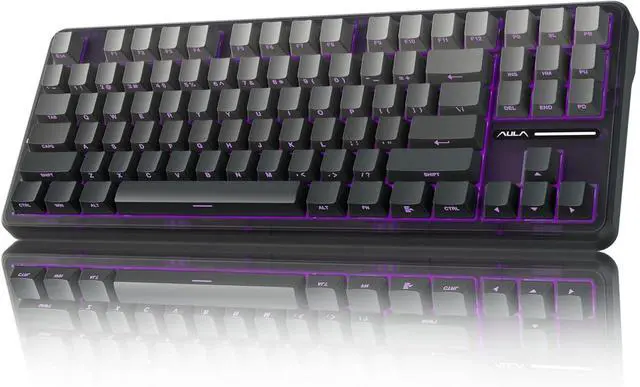 Main image of AULA F87 Pro Wireless Mechanical Keyboard,Tri-Mode BT5.0/2.4GHz/USB-C Hot Swappable Custom Keyboard,Pre-lubed Switches,Side Printed PBT Keycaps,75% TKL RGB Backlit Gaming Keyboards