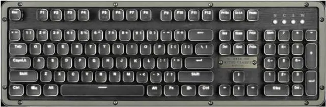 Main image of Azio RC Prestige Mechanical Keyboard, Bluetooth 5.0, Hot-Swappable Switches, PC/Mac (Ebony/Brown Switches) (Ebony)