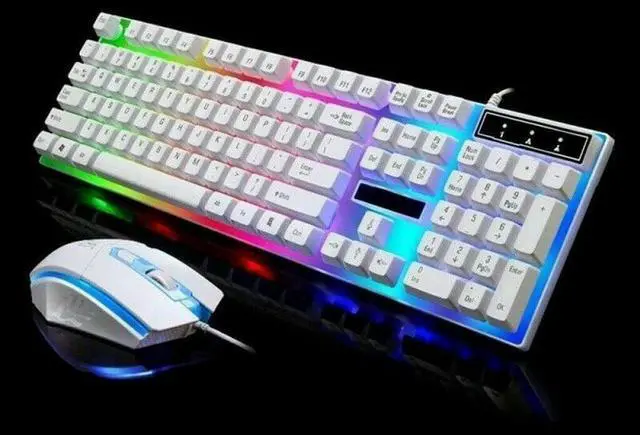 Alt view image 3 of 3 - Keyboard and Mouse Combo Multi Color Changing Backlight