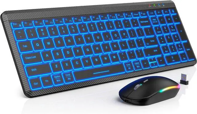 Main image of SABLUTE Mechanical Gaming Keyboard and Mouse, Ultra Compact Backlit Mini Keyboard with 100-Keys, 7 RGB Lighting Modes, Fully Programmable Keys & Anti-Ghosting for Gaming, PC, Windows, Gamer, Office