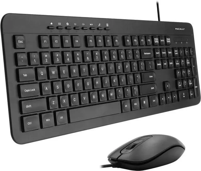 Alt view image 2 of 7 - Macally Wired Keyboard & Mouse Combo and a 1080P Webcam, Seamless Conference Meetings