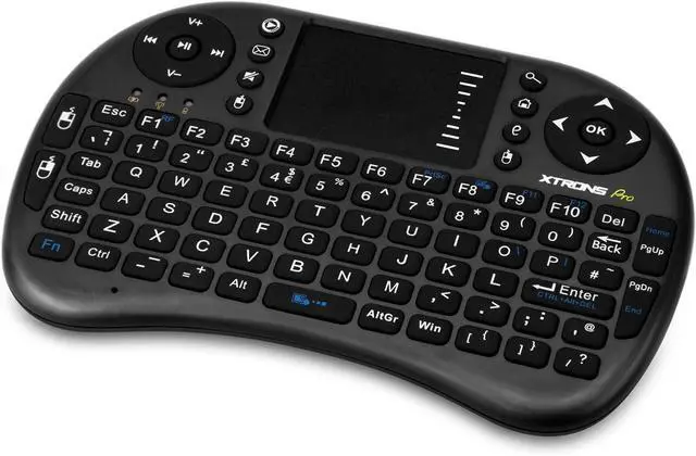 Alt view image 2 of 7 - XTRONS Mini Keyboard Mouse Touchpad Black 2.4GHz Wireless for PC/Pad/Laptop/TV Box