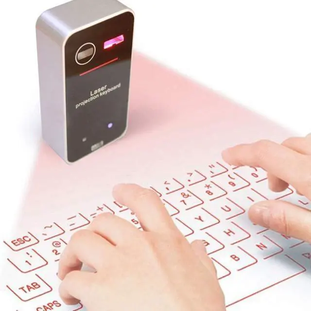 Main image of AGS Laser Projection Bluetooth Virtual Keyboard & Mouse for iPhone, Ipad, Smartphone and Tablets