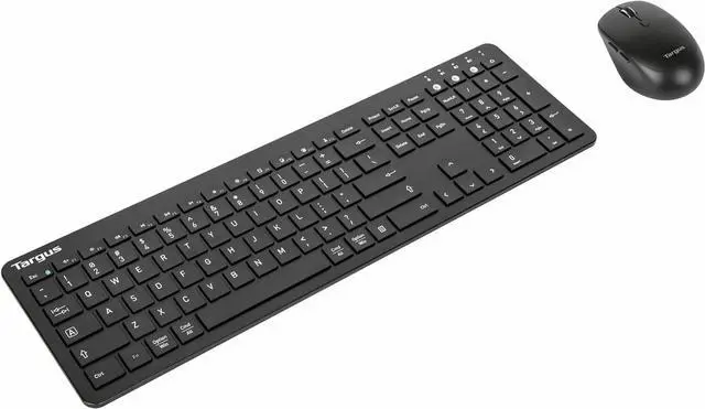 Main image of Targus Full-Size Multi-Device Bluetooth Keyboard and Mouse Bundle - Compatible with Chrome OS, Windows, macOS, iOS, and Android (AKM618AMUS)