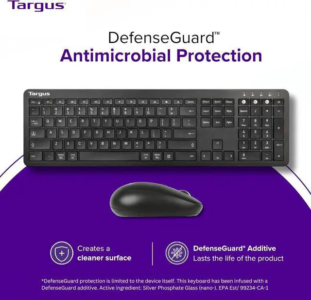 Alt view image 6 of 7 - Targus Full-Size Multi-Device Bluetooth Keyboard and Mouse Bundle - Compatible with Chrome OS, Windows, macOS, iOS, and Android (AKM618AMUS)