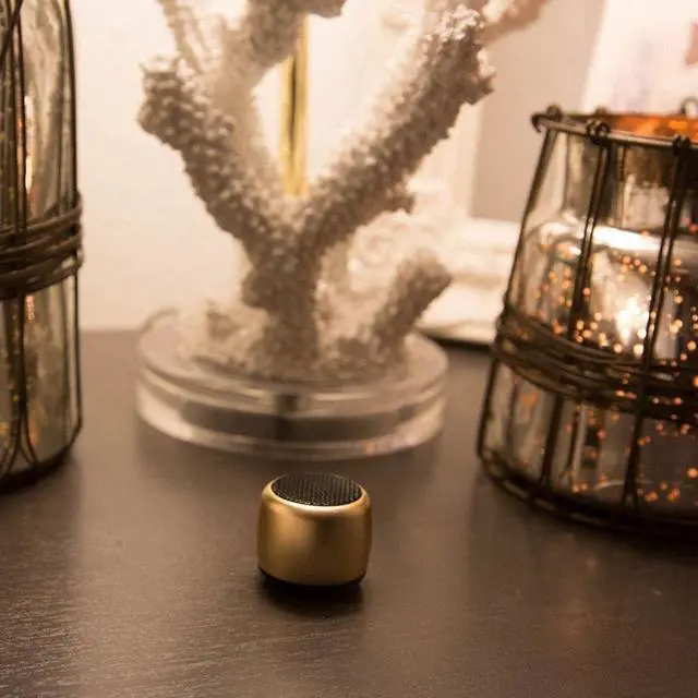 Alt view image 5 of 5 - HP Wireless Keyboard & Mouse 300 PC Accessories Bundle with Waverest Gel Pads & Micro Bluetooth Speaker with Professional Sound, Built-in Mic & Remote Selfie Shutter