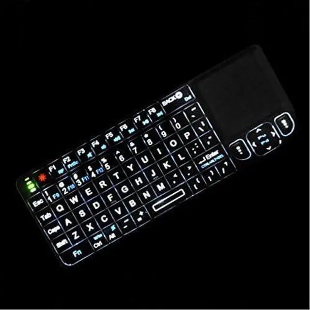Main image of Rii 2.4G Mini Wireless Keyboard with Touchpad,Laser Pointer with Remote Control,Backlit Portable Keyboard Controller with USB Receiver for Windows/Mac/Android/PC/Tablets/TV/Xbox/PS3. V3-Black