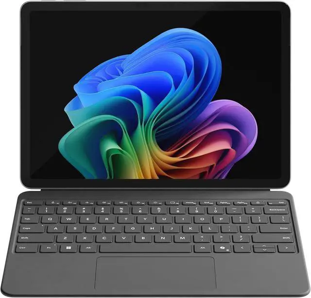 Alt view image 2 of 7 - Microsoft Surface Pro Keyboard for Surface Pro 12" Device, Keyboard Only, Alcantara Material, Slate