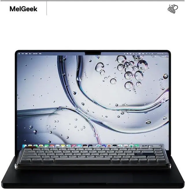 Alt view image 6 of 6 - MelGeek O2 Wireless Mechanical Quiet Keyboard for Work, 75% Compact Office Keyboard, Low Profile, with Hot-Swappable and Pre-lubed Linear Switches,Bluetooth/2.4 GHz/USB-C for Mac Windows Linux