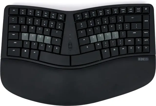 Alt view image 2 of 7 - KINESIS mWave Ergonomic Keyboard for PC (Black) | Mechanical Switches | Bluetooth & USB | Programmable | Backlit | Windows Modifiers & Hotkeys