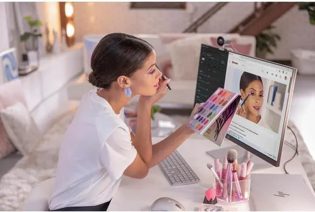 Alt view image 2 of 6 - HP 970 Programmable Wireless Keyboard (Silver) - Bluetooth & 2.4 GHz Wireless Multi-Device Connectivity - USB-C Rechargeable Battery - 24 Programmable Keys - Works with Windows & MacOS (3Z729AA#ABA)