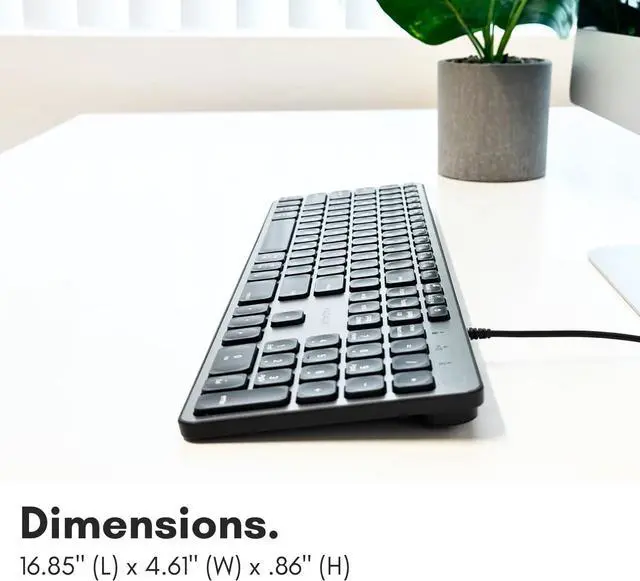 Alt view image 7 of 7 - Macally Wired Keyboard for Mac with USB Hub (2X USB-A / 1x USB-C) - Compatible Backlit Apple Keyboard with Dual Interface - Auto OS Detection for Mac, MacBook Pro/Air, iMac, PC, Android, iPad, iOS