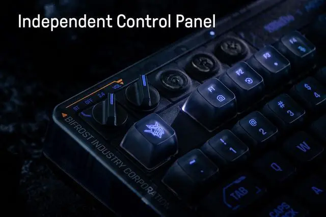 Alt view image 4 of 7 - 8BitDo 87 Keys Retro Mechanical Keyboard Bluetooth/2.4G/USB-C, RGB Backlight, Hot Swappable, Dual Super Programmable Buttons, Volume Knob for PC and Android - Mecha BREAK: PANTHER