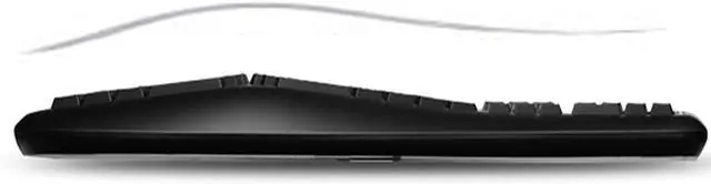 Alt view image 3 of 7 - Adesso Ergonomic USB Keyboard with Integrated Palm Rest - Split Key Design, Multimedia & Internet Hotkeys, 105-Key US Layout AKB-150UB