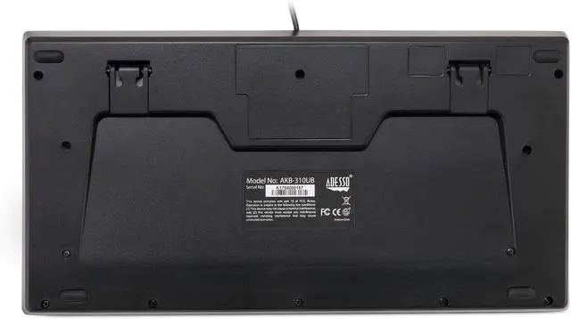 Alt view image 6 of 7 - Adesso AKB-310UB Mini Trackball USB Keyboard (AKB-310UB)