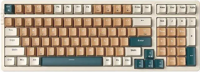 Main image of Wireless Mechanical Keyboard, Triple Mode 2.4G/USB-C/BT Gaming Keyboards 100 Keys Backlit Red Switch Keyboard | Rechargeable Mechanical Gaming Keyboards (Brown Combo Red Switch)