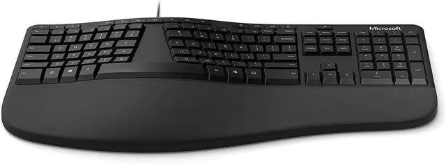 Alt view image 3 of 5 - Microsoft Ergonomic Keyboard for Business - Wired (LXM-00001)