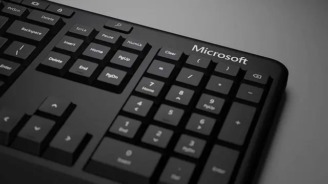 Alt view image 5 of 5 - Microsoft Ergonomic Keyboard for Business - Wired (LXM-00001)